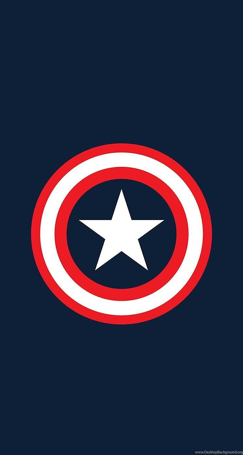 Marvel Universe Captain America Shield iPhone พื้นหลังโล่มหัศจรรย์ วอลล์เปเปอร์โทรศัพท์ HD