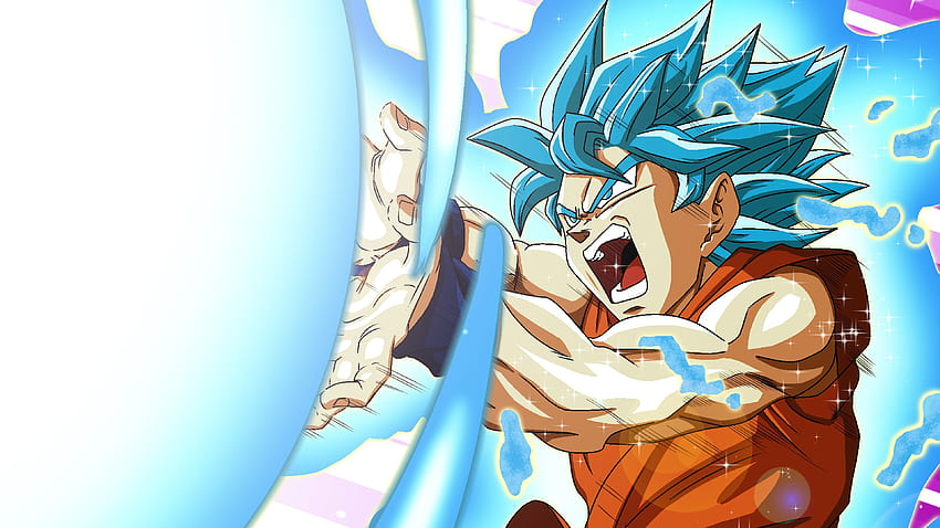 Goku Super Saiyan Blue Kamehameha Wave ...upixel, goku ssj blue papel de parede HD