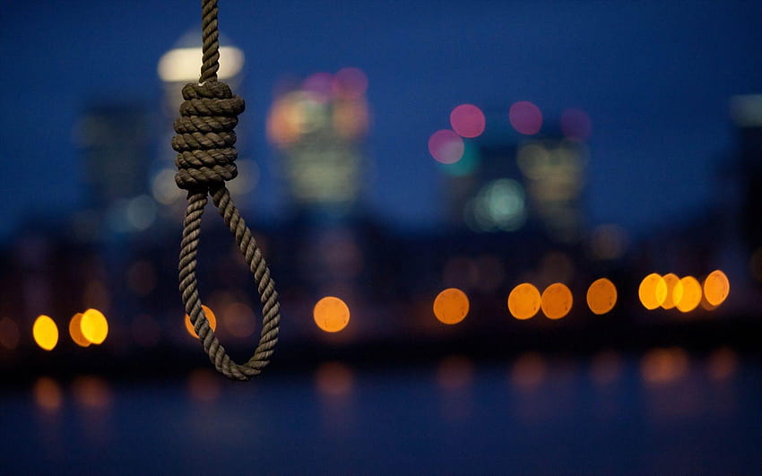 Noose Suicide Hanging Rope Städte Gebäude Wolkenkratzer Stimmung Night HD-Hintergrundbild
