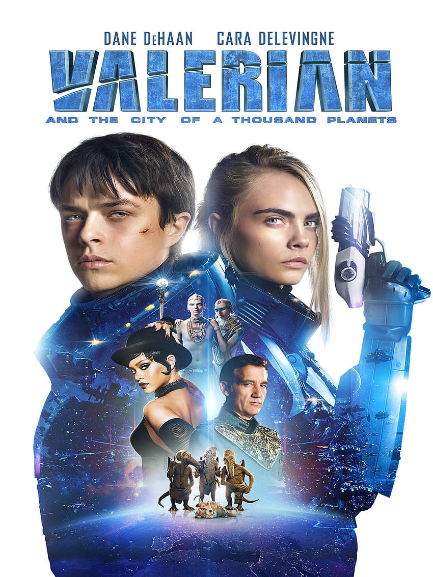 Valerian and the City of a Thousand Planets: Dane DeHaan, Cara Delevingne, Clive Owen, Rihanna, valerian and the city of a thousand planets movie HD phone wallpaper