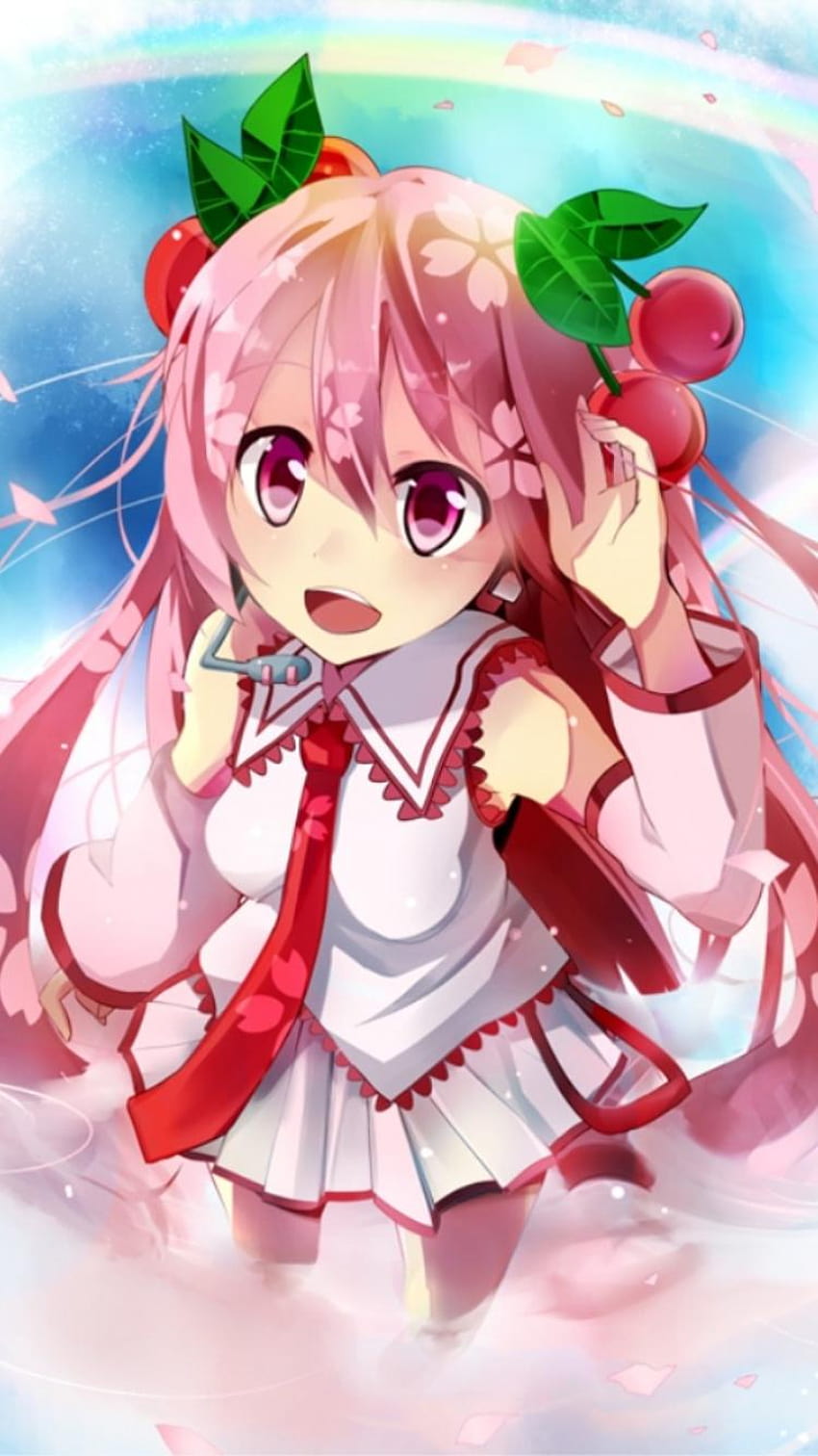 750x1334 pink hair, anime girl, sakura, pink head anime HD phone wallpaper