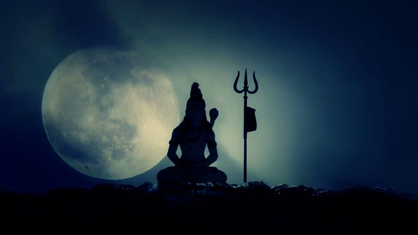 Shiva meditiert HD-Hintergrundbild