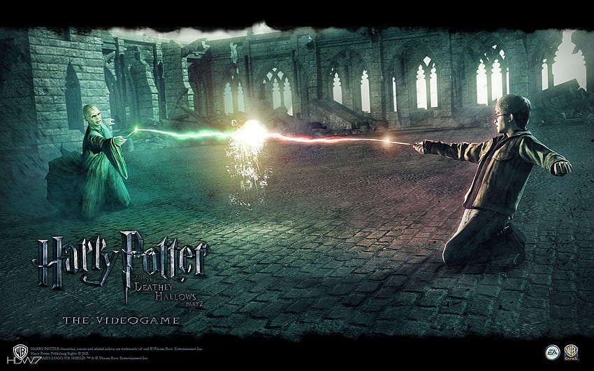 harry potter and the deathly hallows harry vs voldemort, harry potter and lord voldemort fight HD wallpaper