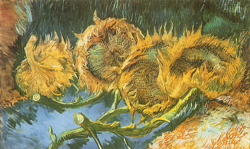 artwork, Vincent Van Gogh, Sunflowers, Painting, Classic Art HD wallpaper
