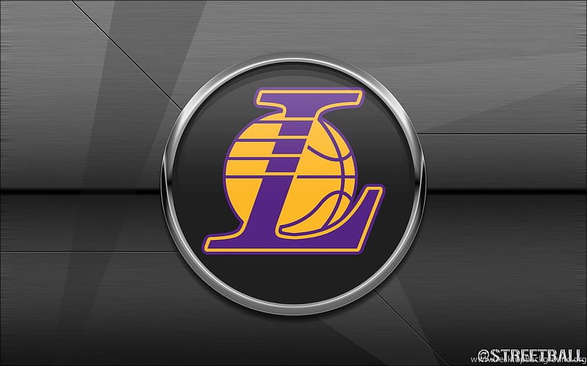 Sfondi streetball del logo dei Los Angeles Lakers, logo Sfondo HD