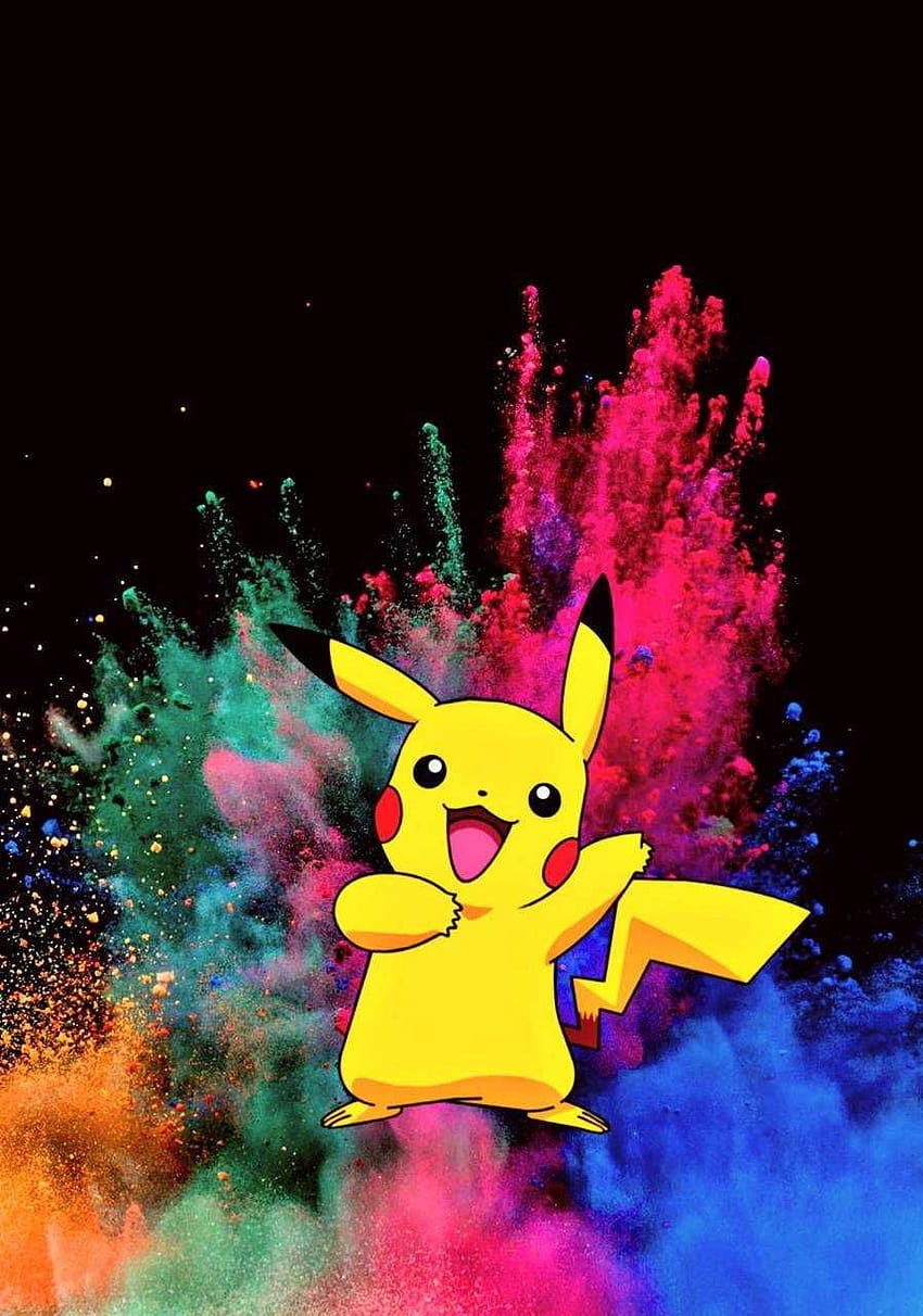 Pikachu Discover more Anime, background, cute, , full . https://www.nawpic… in 2021 HD phone wallpaper