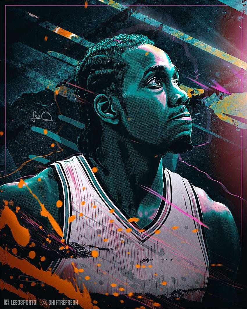 โปสเตอร์ Kawhi Leonard NBA / โดย skythlee, kawhi leonard 2018 วอลล์เปเปอร์โทรศัพท์ HD