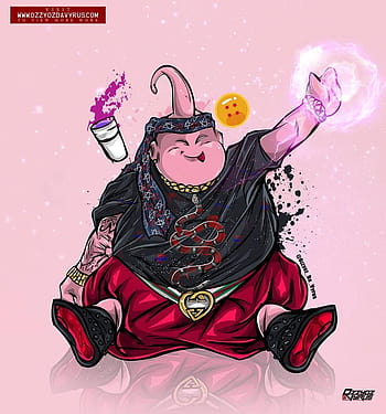 🥇 Pink buu dragon ball z gt majin boo wallpaper