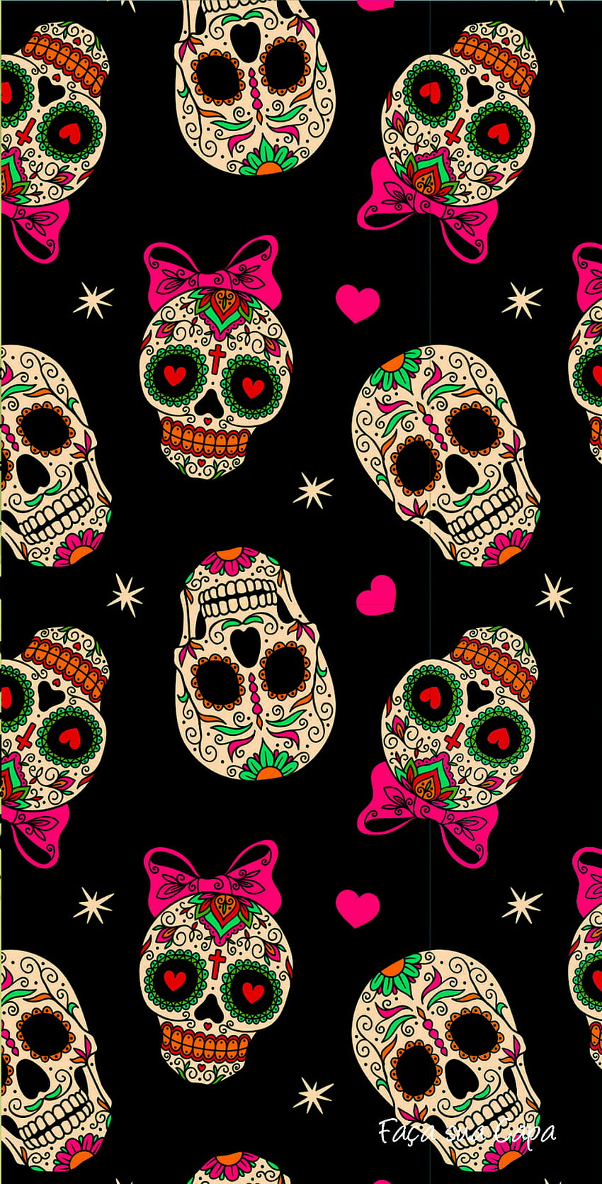 Sugar skull Halloween, dia de los muertos phone HD phone wallpaper