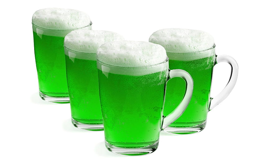 Зелена бира, ден за пиене на бира HD тапет