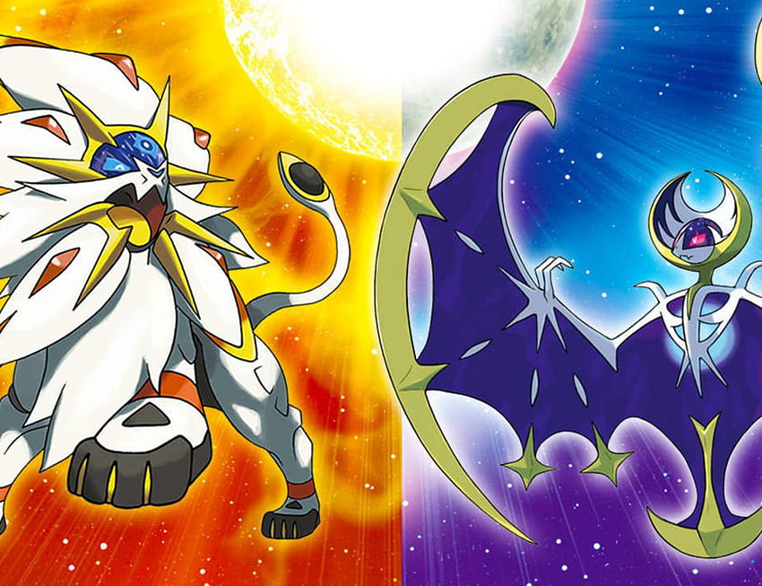 Shiny Legendary Pokemon Coming To Ultra Sun And Moon Before, solgaleo and lunala HD wallpaper