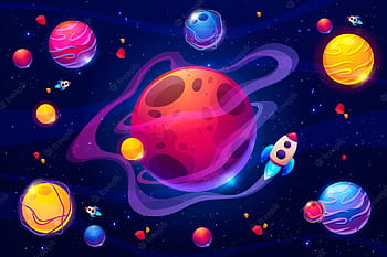 Cartoon planets HD wallpapers | Pxfuel