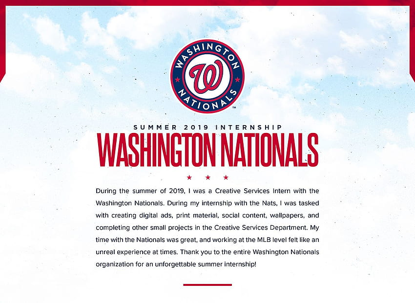 Washington Nationals Projects  Photos, videos, logos, illustrations and  branding on Behance