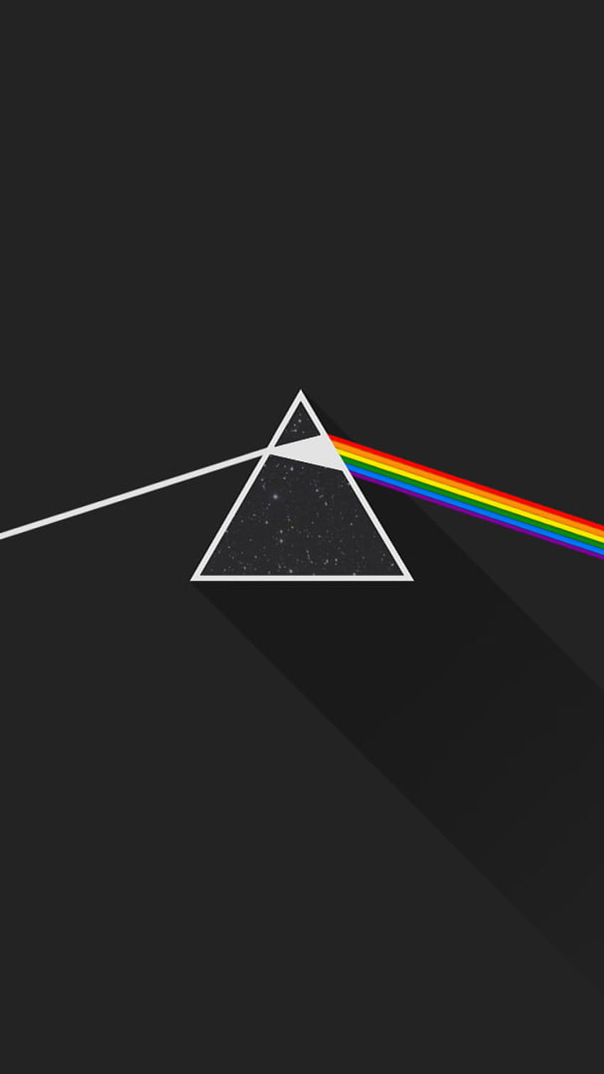 Pink Floyd, The Dark Side Of The Moon, Triangle Shape, Multi Colored ...