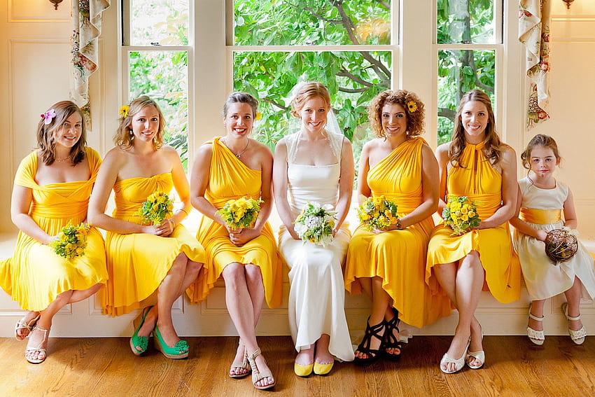 Urządź porządne letnie wesele z żółtym i królewskim błękitem! Tapeta HD