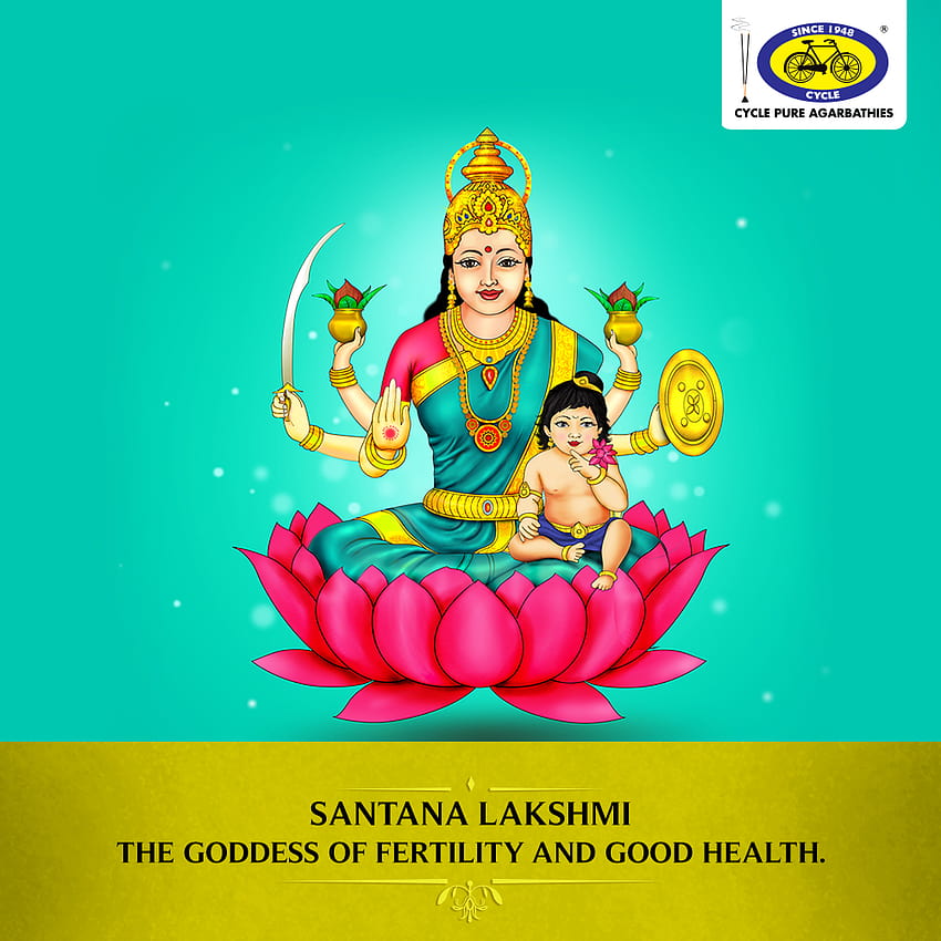 Santana Lakshmi, the fifth form of Goddess Lakshmi, is worshipped to be blessed with healthy progeny. HD phone wallpaper
