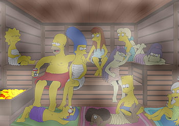 Lisa simpson in the sauna HD wallpapers | Pxfuel