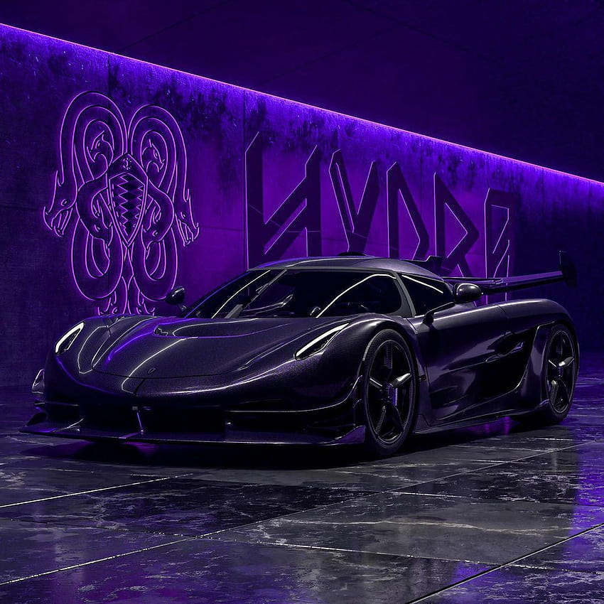 Insane Koenigsegg Jesko 'Hydra', carbon body with purple flake, by LMM Design. This is a customer Jesko and will be finished in 2022! – Cars Club, koenigsegg 2022 HD phone wallpaper