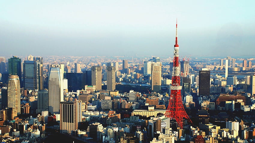 Tokyo City Skyline, tokyo skyline HD wallpaper