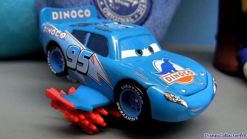 Storm Lightning Mcqueen Dinoco blu di Disney Cars Pixar figura Mattel simile a Comic Sfondo HD