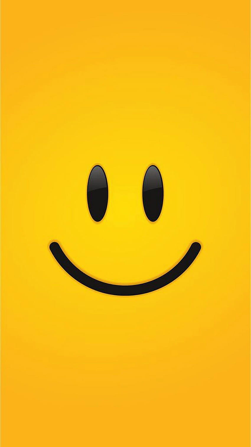 Smiley Face Iphone, cara sonriente amarilla fondo de pantalla del teléfono