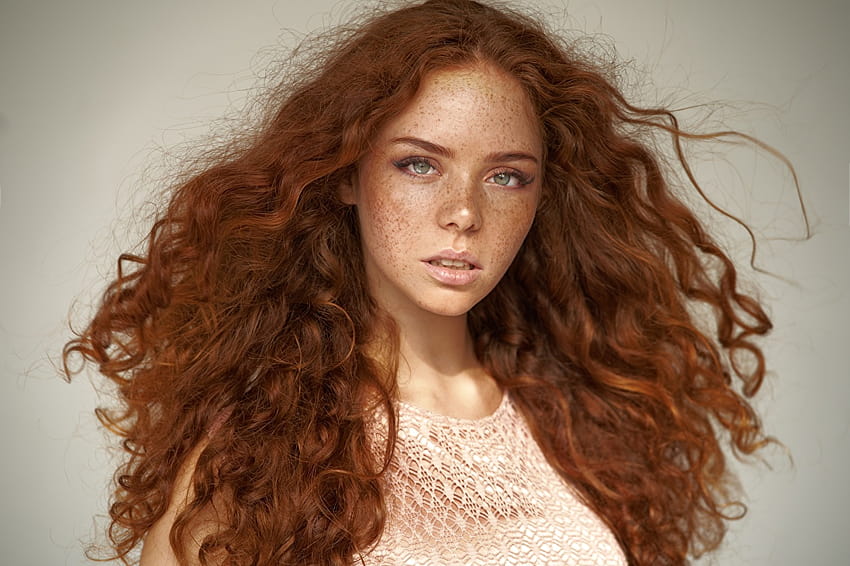 Redhead girl Erica, Alexander Vinogradov Cute curls Hair HD wallpaper ...