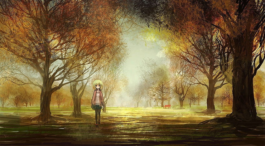 Pin auf Apenas um Universo, anime girls autumn HD-Hintergrundbild