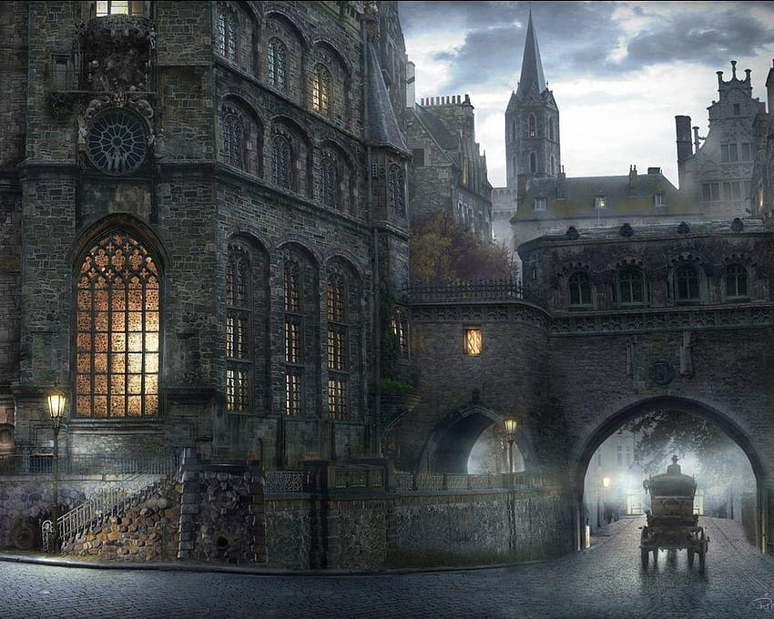 Gothic Fantasy Fantasy, gothic architecture HD wallpaper