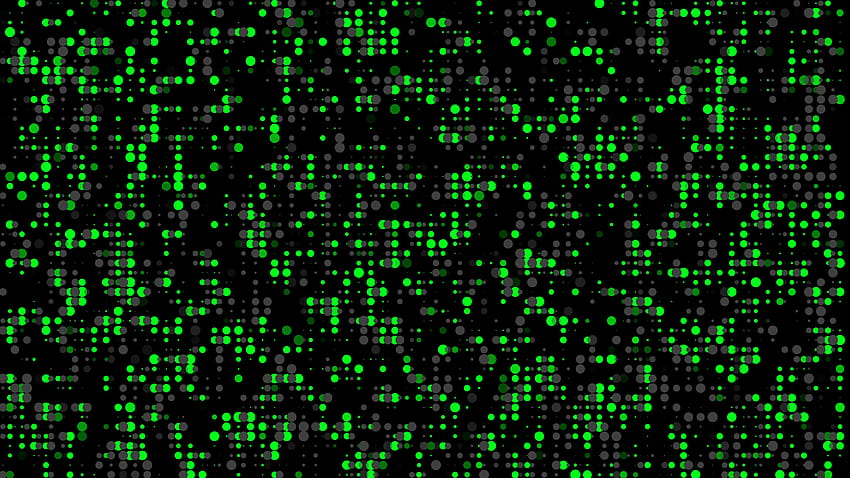 Ponto verde em fundos pretos Fundos de animação Loop contínuo, fundo preto e verde papel de parede HD
