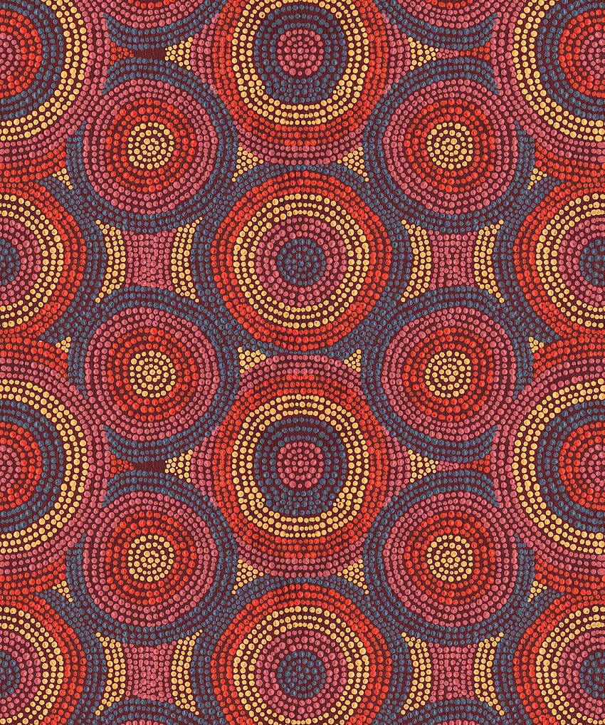 TjUSAula • Authentic Indigenous Dot Painting • Milton & King, aboriginal paintings HD phone wallpaper