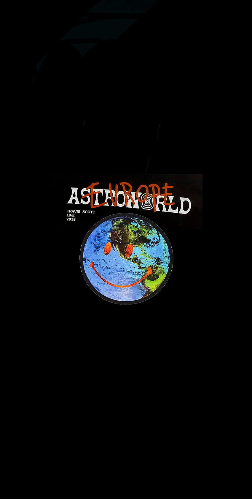 Właśnie zamieniłem koszulkę Astroworld Europe na: travisscott, astroworld planet Tapeta na telefon HD