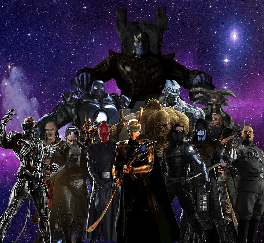 Marvel Cinematic Universe Bösewichte von ArkhamNatic HD-Hintergrundbild