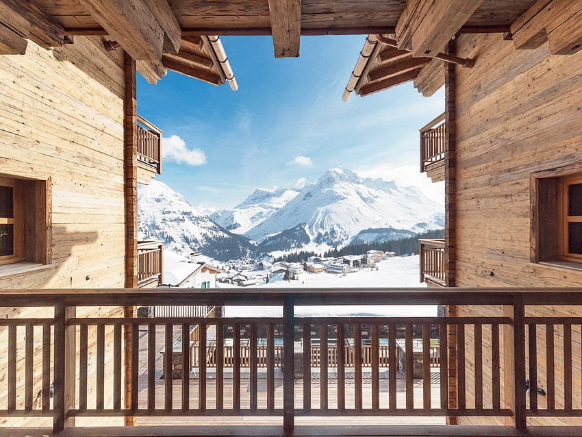 The 9 Most Beautiful Alpine Resorts in Europe, winter alpine cabin HD wallpaper