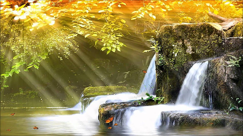 Waterfall Animated, small waterfall HD