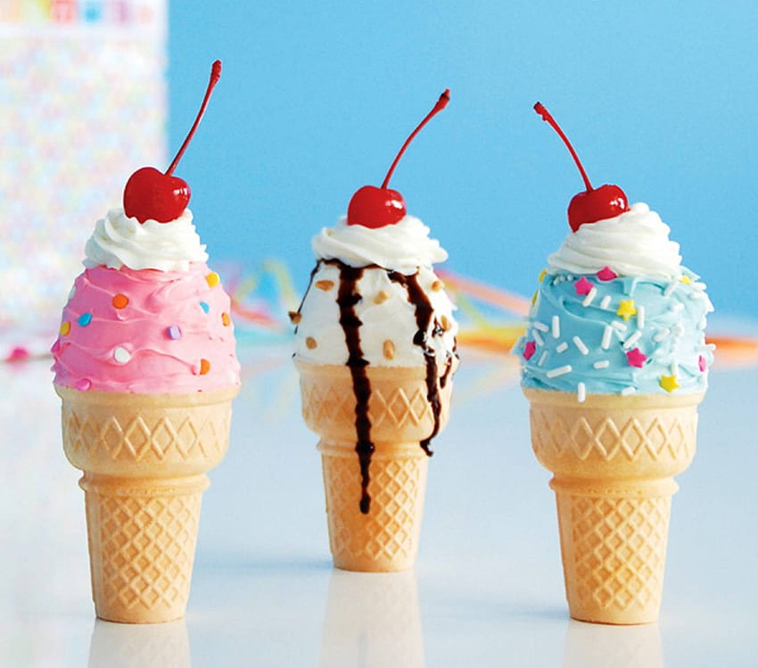 Ice Cream Cone, gelato HD wallpaper