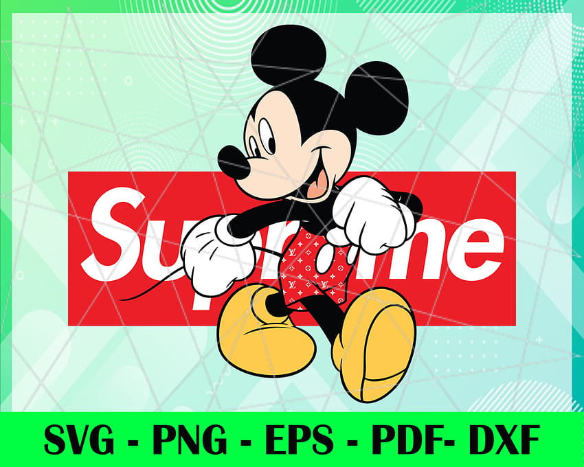 Mickey Mouse Louis Vuitton SVG  LV Mickey Mouse Louis Vuitton PNG