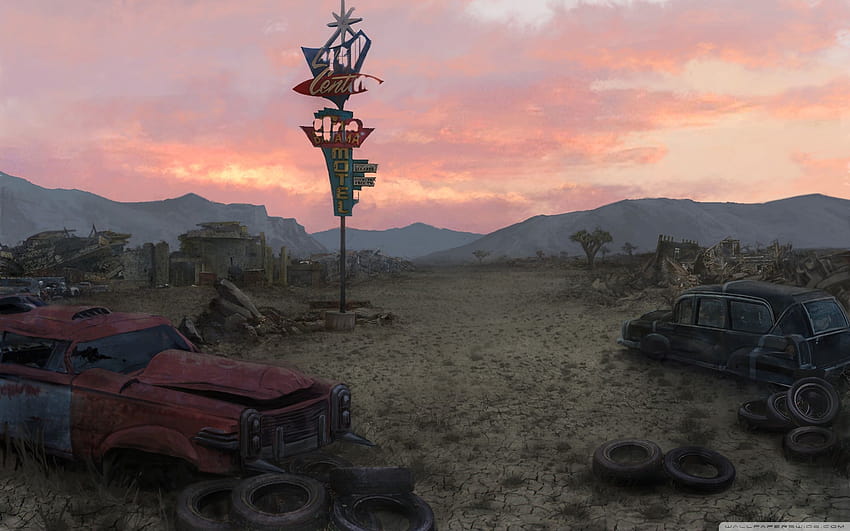 Fallout New Vegas Concept Art, junkyard HD wallpaper