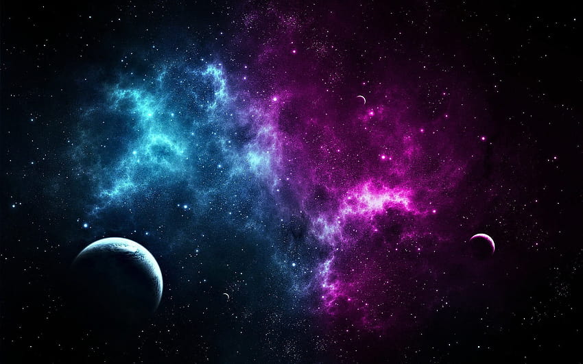 Purple Space 1920Ã, lila Universum HD-Hintergrundbild