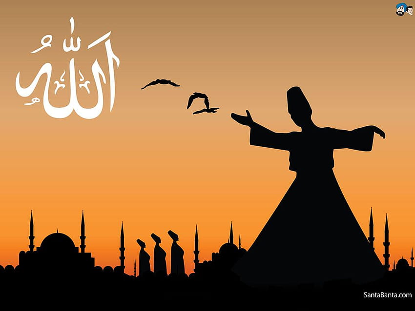 Islam & Ich Heiliges Mekka & Moscheen Hintergründe, Sufi HD-Hintergrundbild