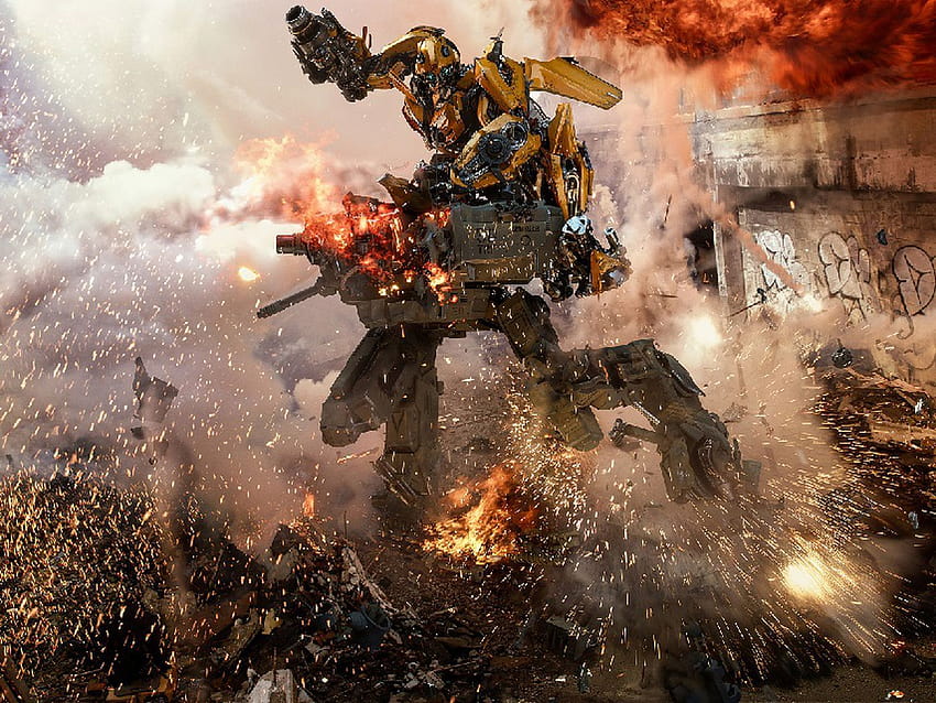 The Transformers movies are total nonsense. That's their secret strength., transformers battles HD wallpaper