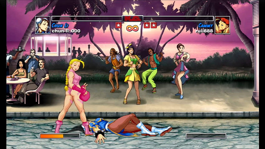Super Street Fighter II Turbo remix Chun Li VS Cammy papel de parede HD