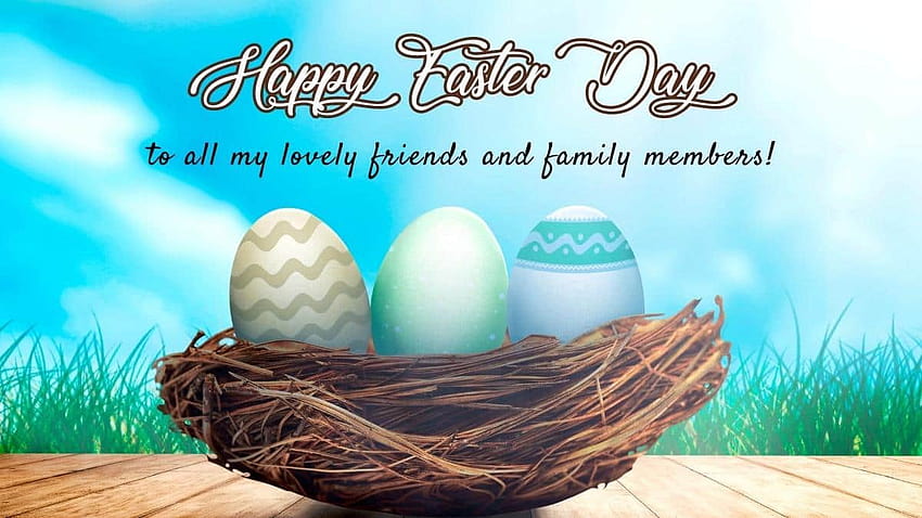 6 Happy Easter Wishes for Family and Friends 2022, easter day 2022 HD wallpaper