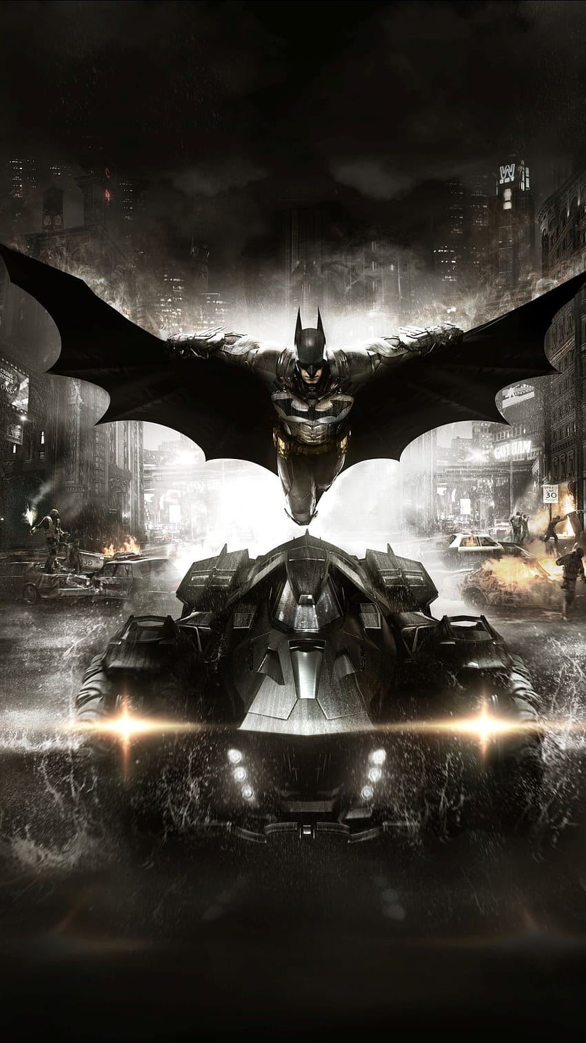 เกม Batman: Arkham Knight 2015 โทรศัพท์อัศวินอาร์กแฮม วอลล์เปเปอร์โทรศัพท์ HD