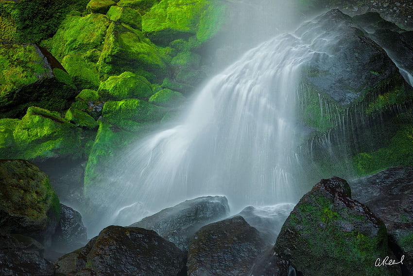 Więcej niż tylko wodospad, wąwóz rzeki elowah w oregonie columbia Tapeta HD