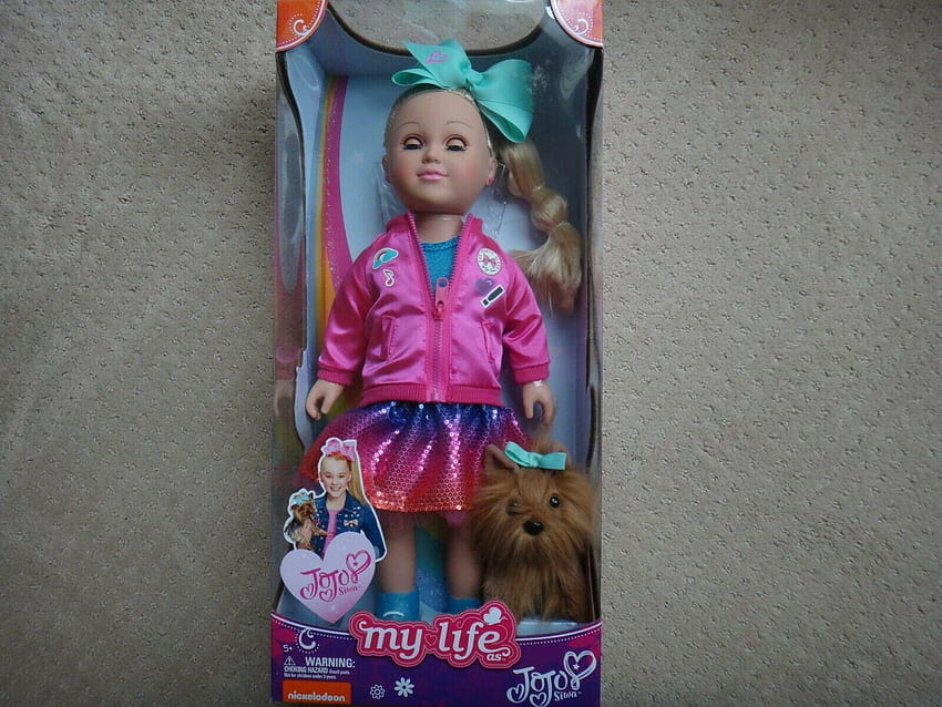 My Life as Jojo Siwa Doll 18in With Bowbow Plush Dog Nickelodeon, high top shoes jojo doll HD wallpaper