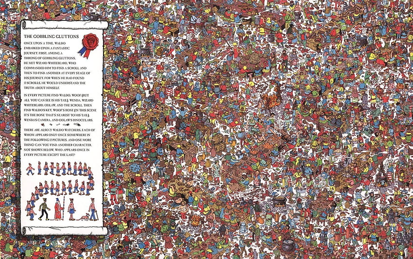 10 Gdzie jest Waldo?, gdzie jest Wally Tapeta HD
