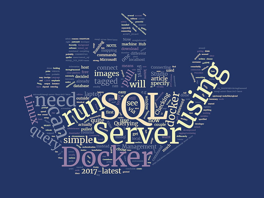 Изпълнение на Microsoft SQL Server на Linux контейнер в Docker [1024x768] за вашия, мобилен и таблет HD тапет