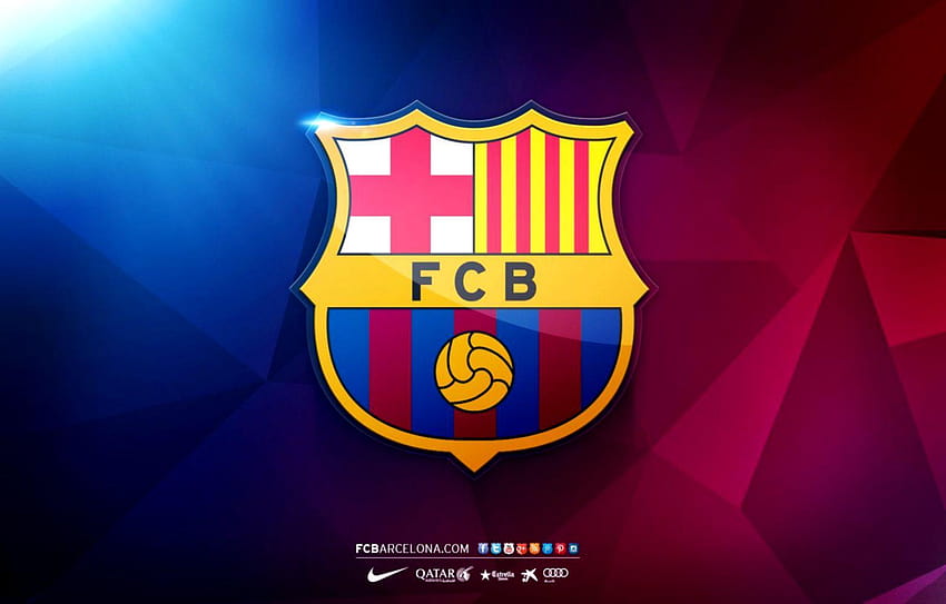 Лого на ФК Барселона, Барселона 2020 г HD тапет