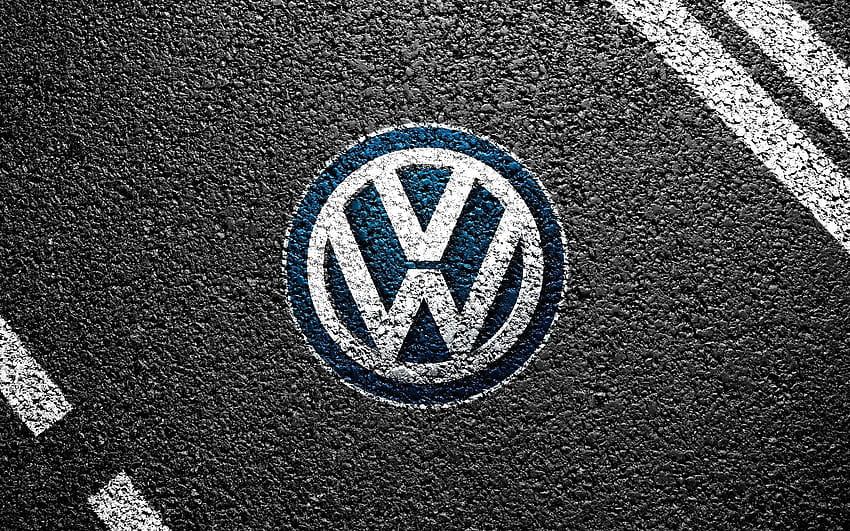 Лого на VW Volkswagen, лого на HD тапет