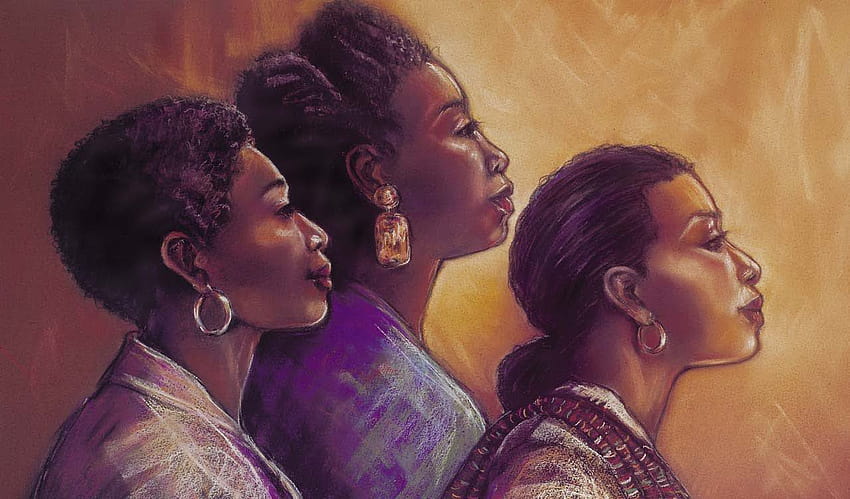 Black Women paintings, african women paintings HD wallpaper
